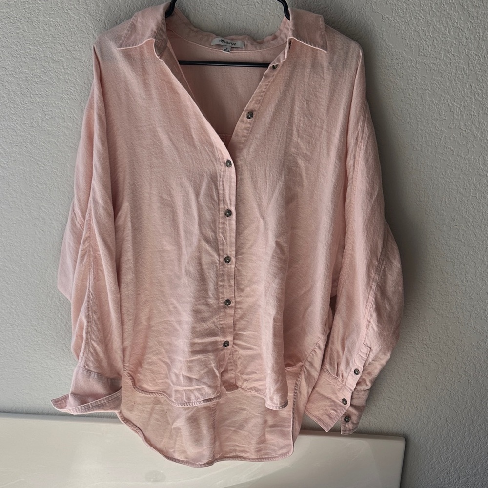 Madewell Blush Pink Button-Down Shirt